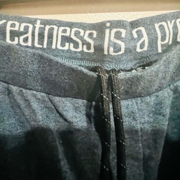 PAPER PLANES Mens Logo Sweatpants Melange Blue XL - Picture 6 of 11